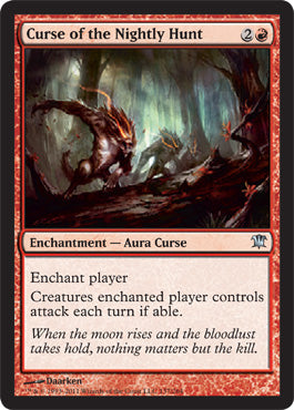 Curse of the Nightly Hunt (Innistrad) Light Play
