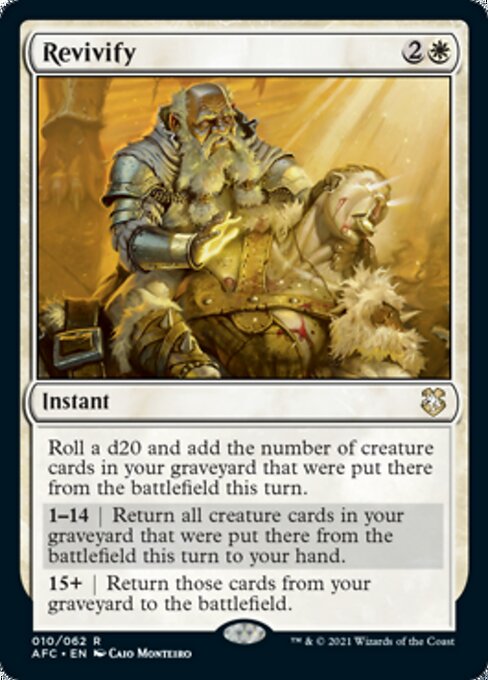 Revivify (Extended Art) (Commander 2021 Forgotten Realms) Light Play