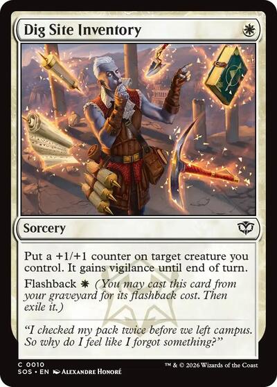 Dig Site Inventory (Secrets of Strixhaven) Light Play Foil