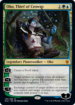 Oko, Thief of Crowns (Throne of Eldraine) Light Play