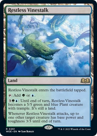 Restless Vinestalk (Wilds of Eldraine) Light Play Foil