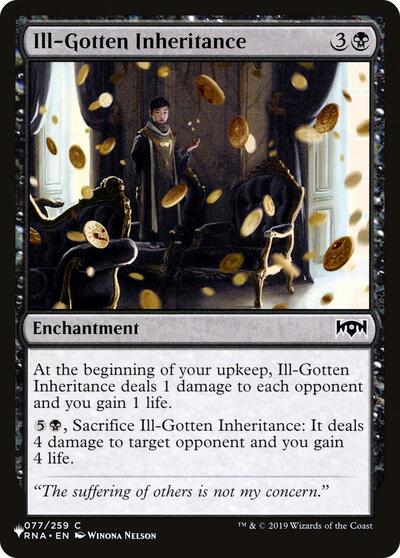 Ill-Gotten Inheritance (The List) Light Play