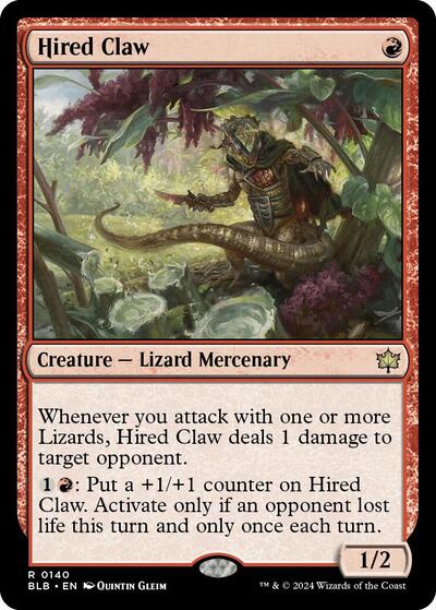 Hired Claw (Bloomburrow) Light Play