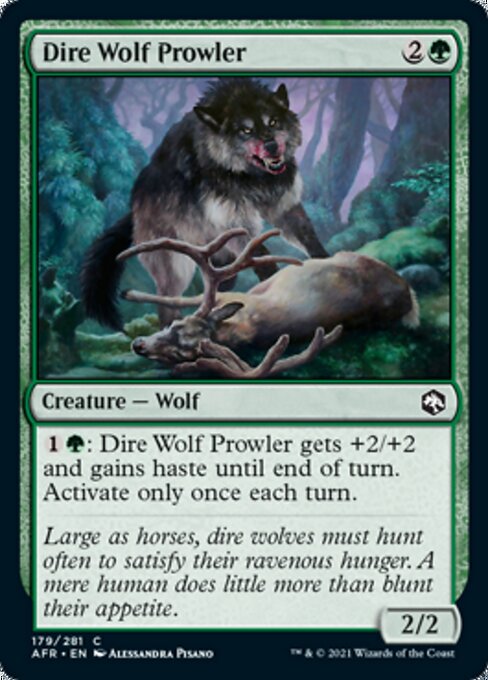 Dire Wolf Prowler (Adventures in the Forgotten Realms) Light Play