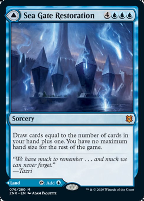 Sea Gate Restoration / Sea Gate, Reborn (Zendikar Rising) Near Mint