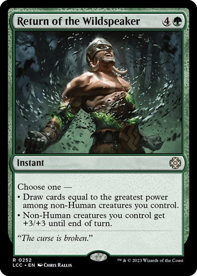Return of the Wildspeaker (Commander: The Lost Caverns of Ixalan) Light Play