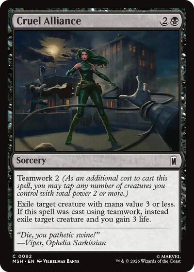 Cruel Alliance (Marvel Super Heroes) Light Play
