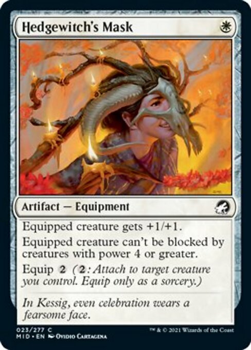 Hedgewitch's Mask (Innistrad: Midnight Hunt) Light Play