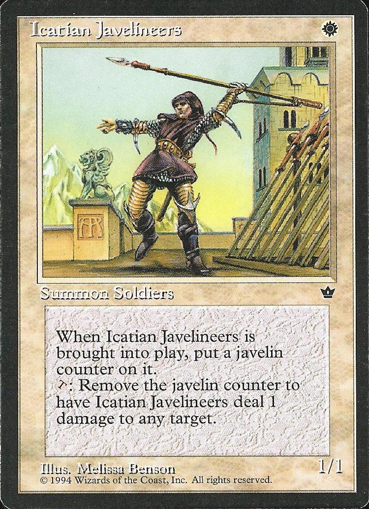 Icatian Javelineers (Benson) (Fallen Empires) Light Play