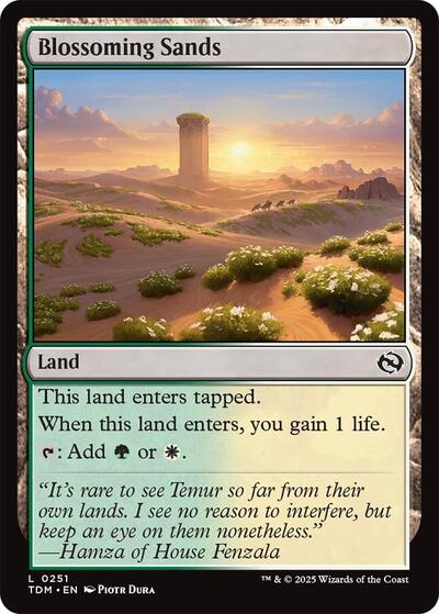 Blossoming Sands (Tarkir: Dragonstorm) Light Play