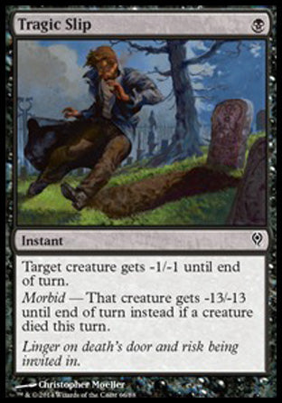 Tragic Slip (Duel Decks: Jace vs Vraska) Light Play