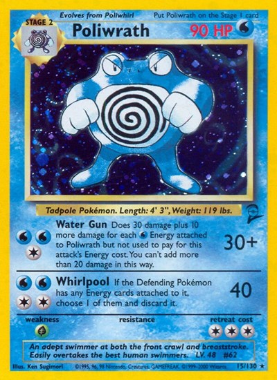 Poliwrath (Base Set 2) Damaged / Poor Holofoil