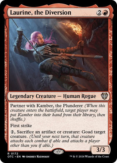 Laurine, the Diversion (Commander: Outlaws of Thunder Junction) Light Play