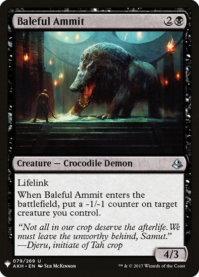 Baleful Ammit (Mystery Booster) Light Play