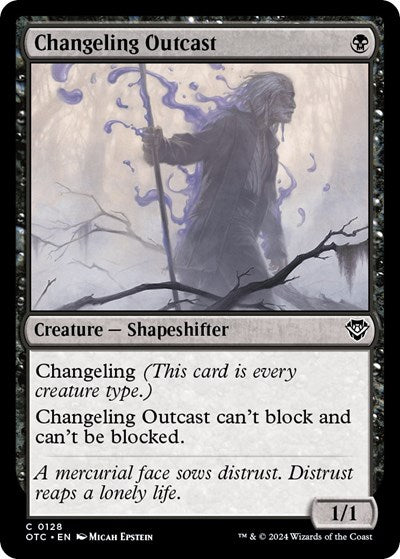 Changeling Outcast (Commander: Outlaws of Thunder Junction) Light Play