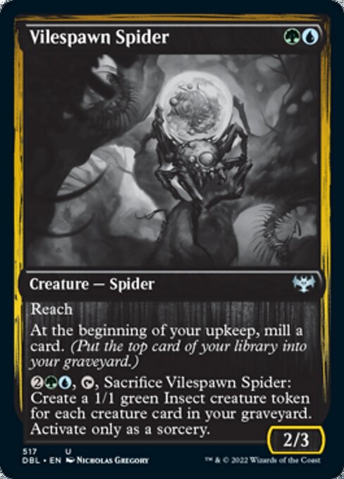 Vilespawn Spider (Innistrad: Double Feature) Light Play
