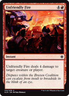 Unfriendly Fire (Ixalan) Light Play