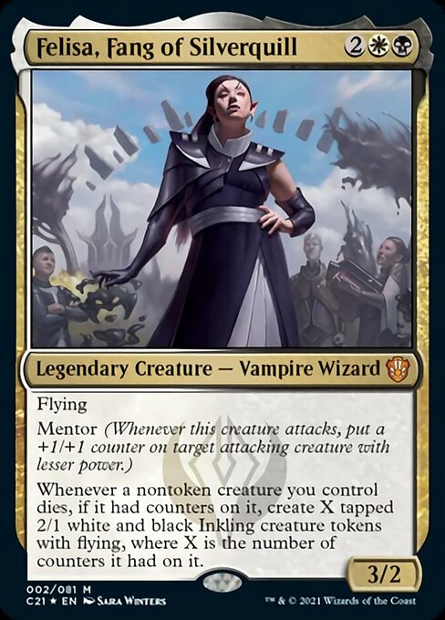 Felisa, Fang of Silverquill (Commander 2021 Strixhaven) Near Mint Foil