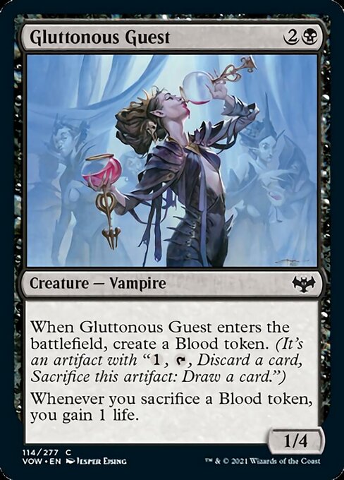Gluttonous Guest (Innistrad: Crimson Vow) Light Play