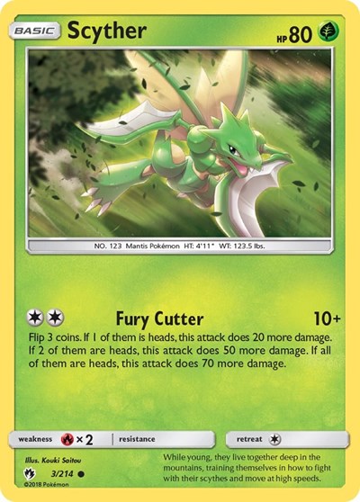 Scyther (SM - Lost Thunder) Light Play