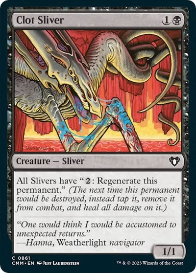 Clot Sliver (Commander Masters) Light Play