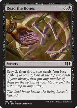 Read the Bones (Commander 2014 Edition) Light Play