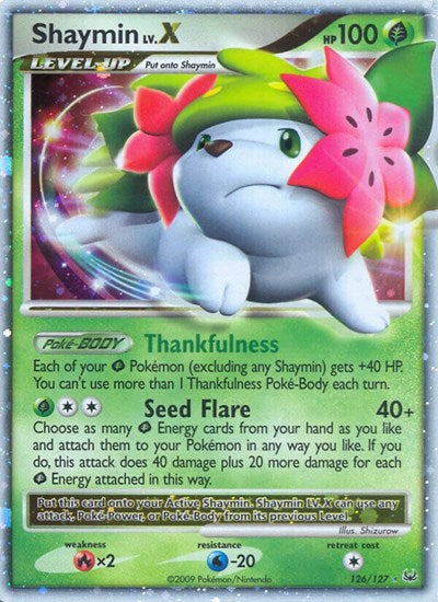 Shaymin Lv.X (Land Forme) (Platinum) Damaged / Poor Holofoil