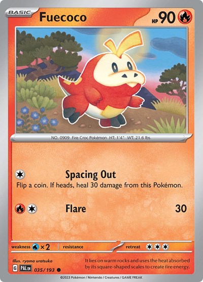 Fuecoco - 035 (SV02: Paldea Evolved) Light Play