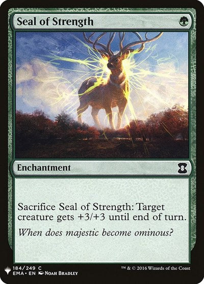 Seal of Strength (Mystery Booster) Light Play