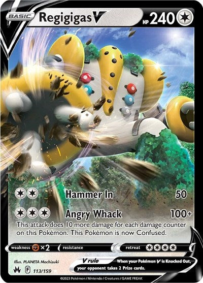 Regigigas V (Crown Zenith) Near Mint Holofoil