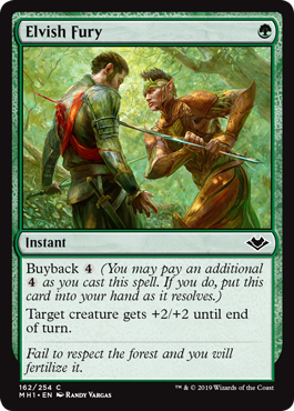 Elvish Fury (Modern Horizons) Light Play