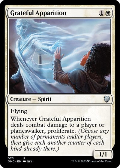 Grateful Apparition (Commander: Phyrexia: All Will Be One) Light Play