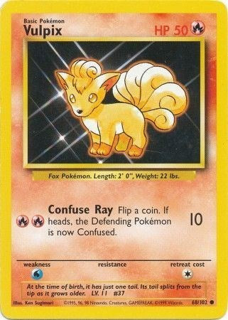 Vulpix (Base Set) Damaged / Poor
