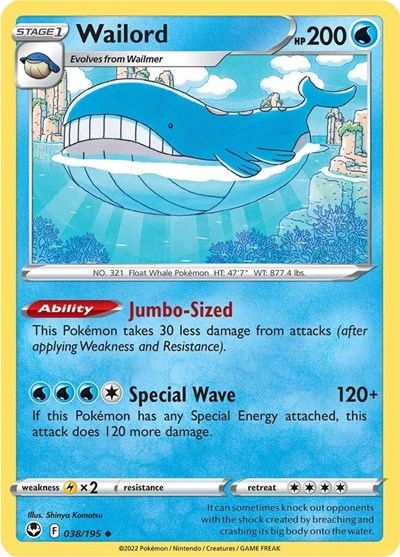 Wailord (SWSH12: Silver Tempest) Light Play