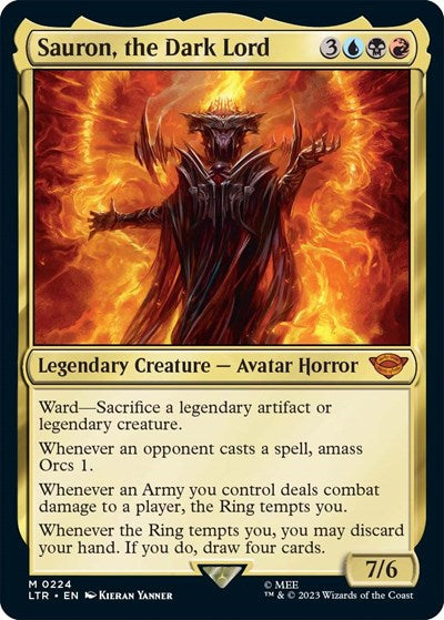 Sauron, the Dark Lord (Universes Beyond: The Lord of the Rings: Tales of Middle-earth) Near Mint Foil