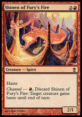 Shinen of Fury's Fire (Saviors of Kamigawa) Light Play