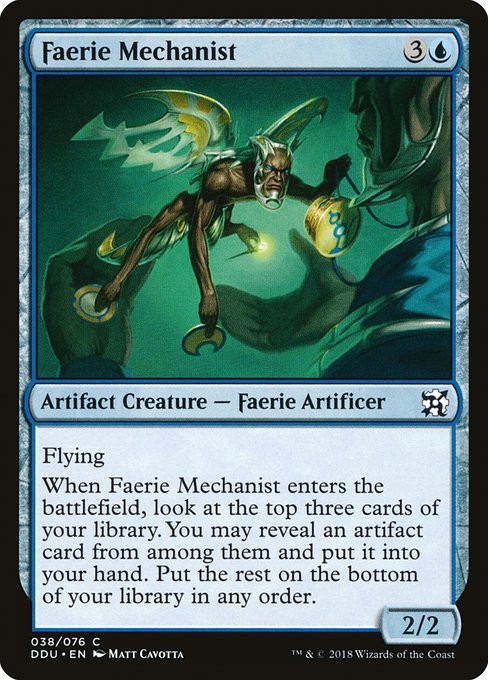 Faerie Mechanist (Duel Decks: Elves vs Inventors) Light Play