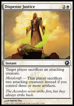 Dispense Justice (Scars of Mirrodin) Medium Play