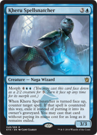Kheru Spellsnatcher (Khans of Tarkir) Damaged / Poor