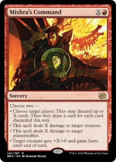 Mishra's Command (The Brothers' War) Light Play