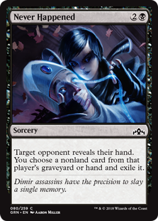 Never Happened (Guilds of Ravnica) Light Play