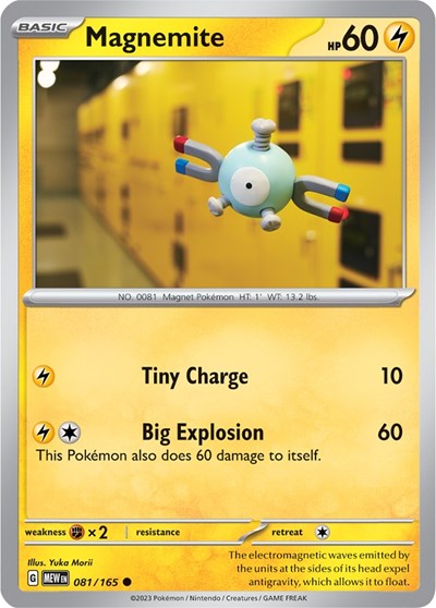 Magnemite (Scarlet and Violet: 151) Light Play Reverse Holofoil