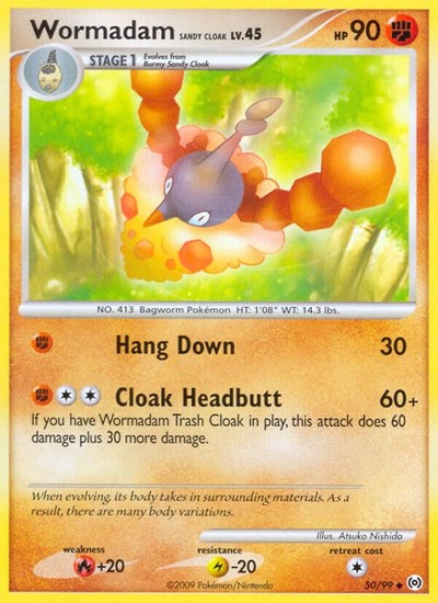 Wormadam Sandy Cloak (Arceus) Medium Play Reverse Holofoil