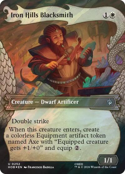 Iron Hills Blacksmith (Showcase) (Surge Foil) (The Hobbit) Light Play Foil