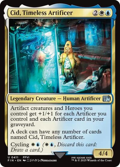 Cid, Timeless Artificer (0411) (Universes Beyond: FINAL FANTASY) Light Play