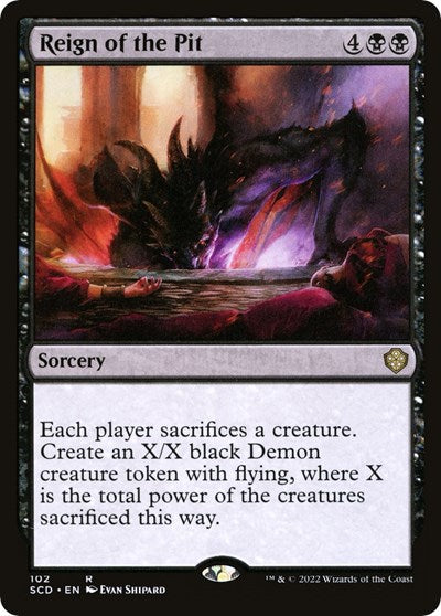 Reign of the Pit (Commander 2022 Starter Decks) Light Play