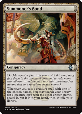 Summoner's Bond (Conspiracy: Take the Crown) Heavy Play