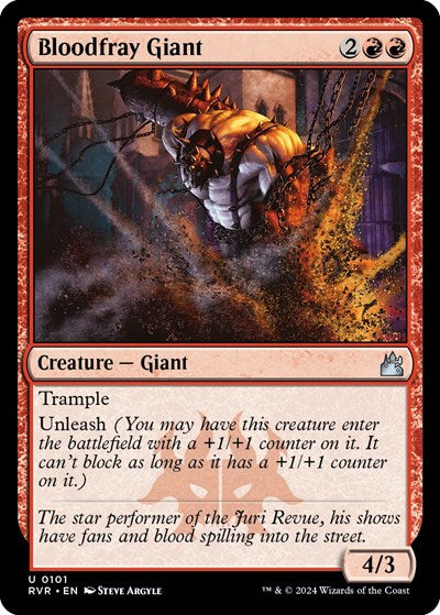 Bloodfray Giant (Ravnica Remastered) Light Play Foil