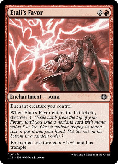 Etali's Favor (The Lost Caverns of Ixalan) Light Play