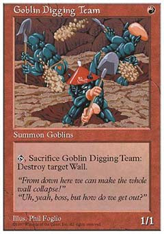 Goblin Digging Team (5th Edition) Light Play